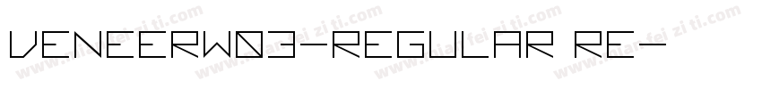 VeneerW03-Regular Re字体转换